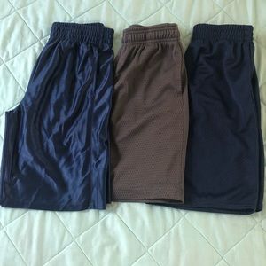 3 pairs athletic elastic boys shorts drawstring 8